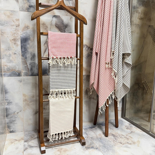 Personalized Turkish Beach Towel, Handwoven Cotton Peshtemal, Wedding Gift