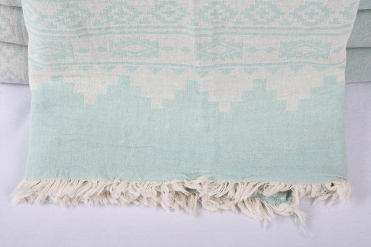 Heimdecke, Sofadecke, Kilim-Decke, 79x91 Zoll Sofabezug, Minzfarbener Bettüberwurf, Sofaplaid, Großbestellungs-Plaid