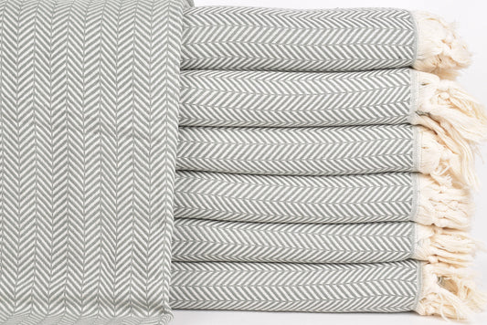 Großhandelsdecken, Hochzeitsgeschenkdecken, Hellkhakifarbene Tagesdecke, Chevron-Decke, 190x230 cm Brautjungferngeschenk
