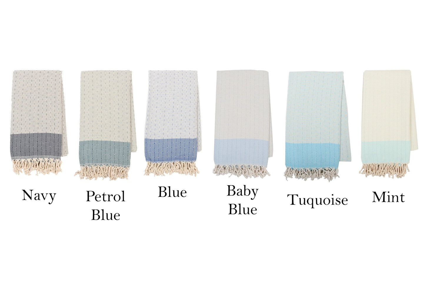 Personalized Turkish Cotton Towel, Custom Embroidery Gift