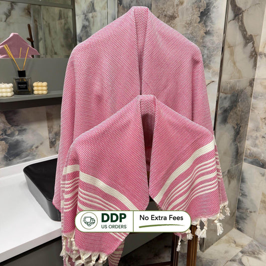Personalized Turkish Peshtemal Towel: Handwoven Cotton, Beach or Kitchen