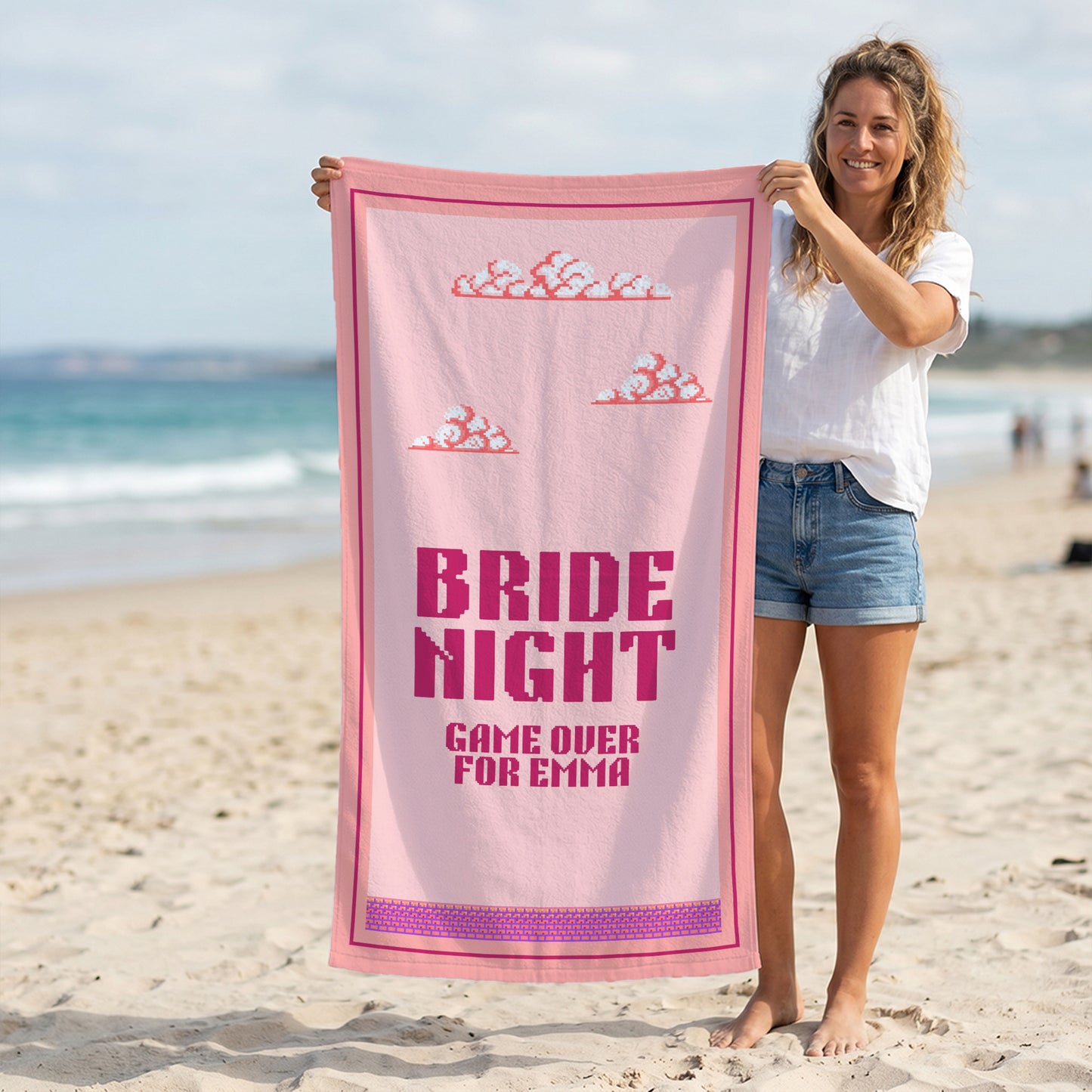 Bride Night Bachelorette Printed Towel
