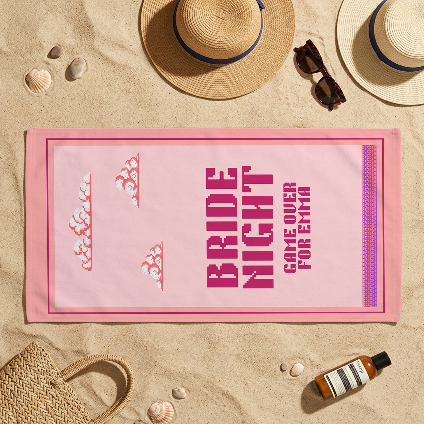 Bride Night Bachelorette Printed Towel