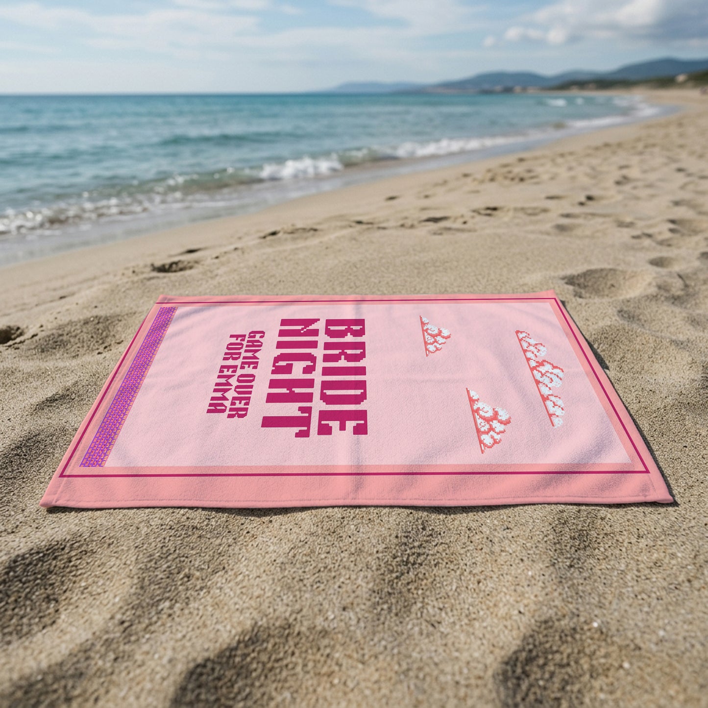 Bride Night Bachelorette Printed Towel