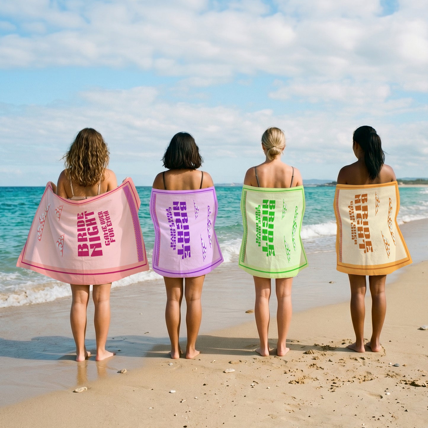 Bride Night Bachelorette Printed Towel
