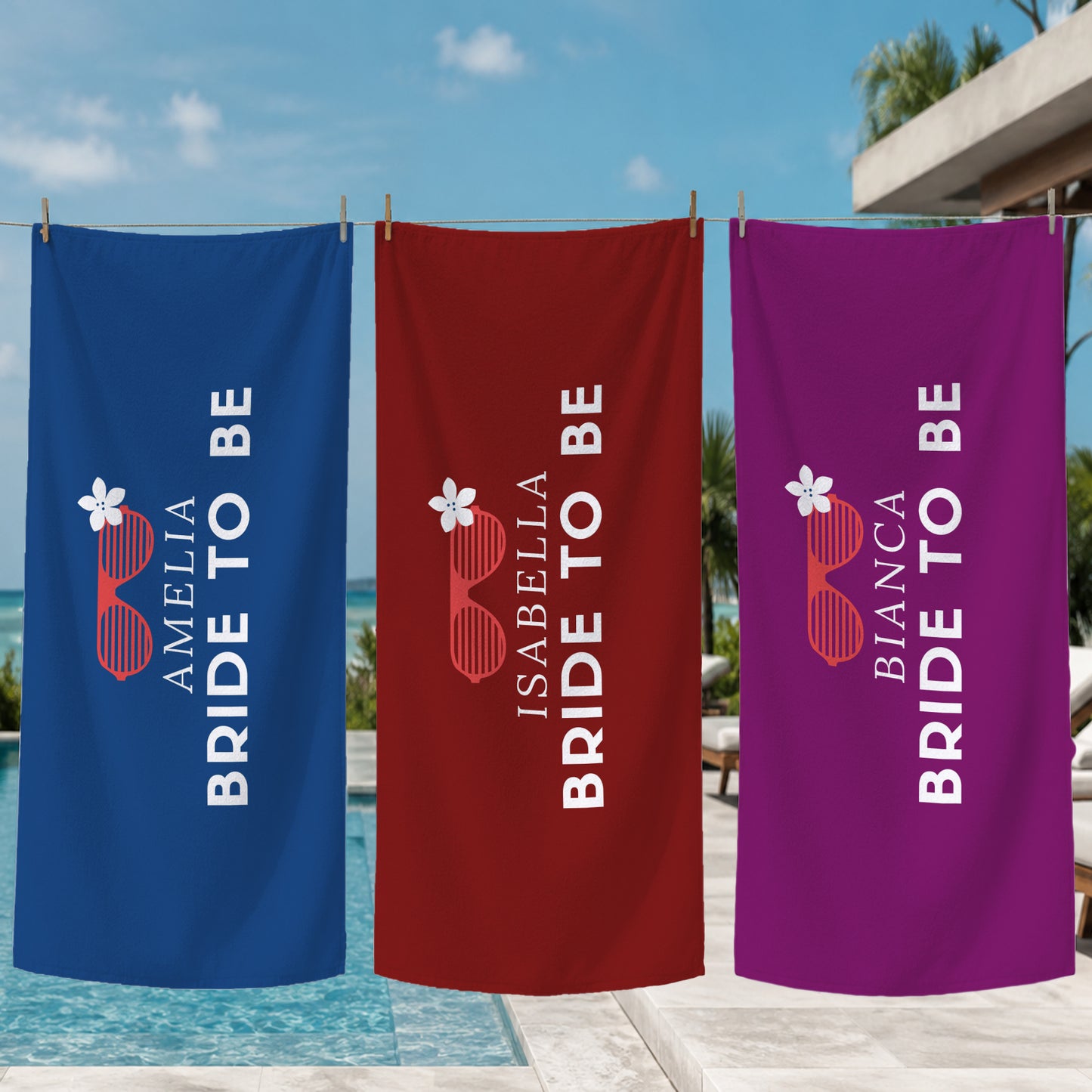 Amelia Bride To Be Printed Towel