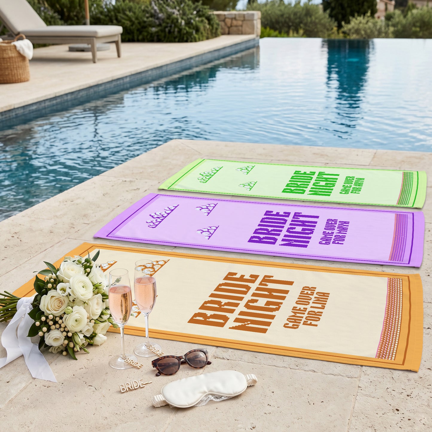 Bride Night Bachelorette Printed Towel