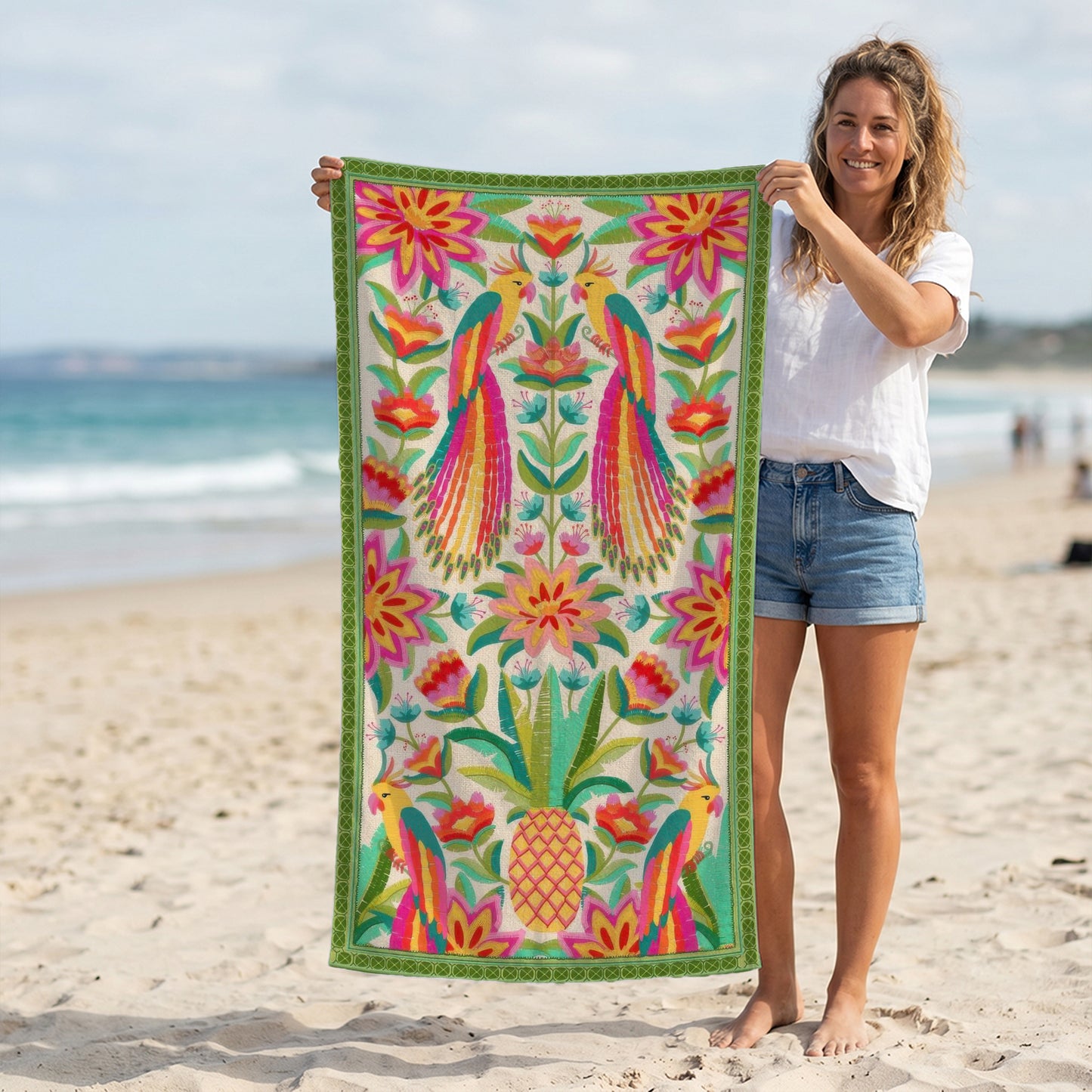 Tropical Fruit Garden Printed Towel