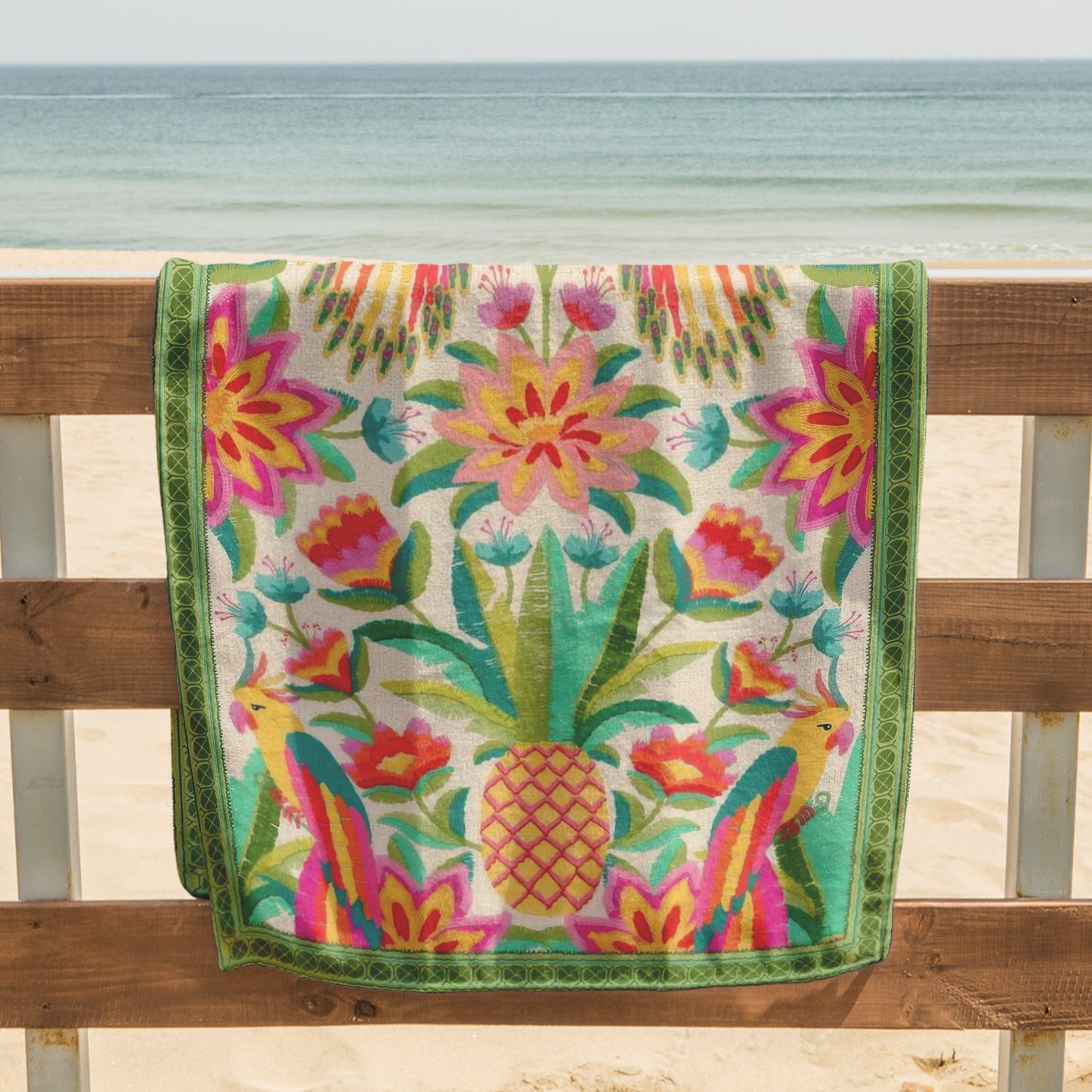 Tropical Fruit Garden Printed Towel