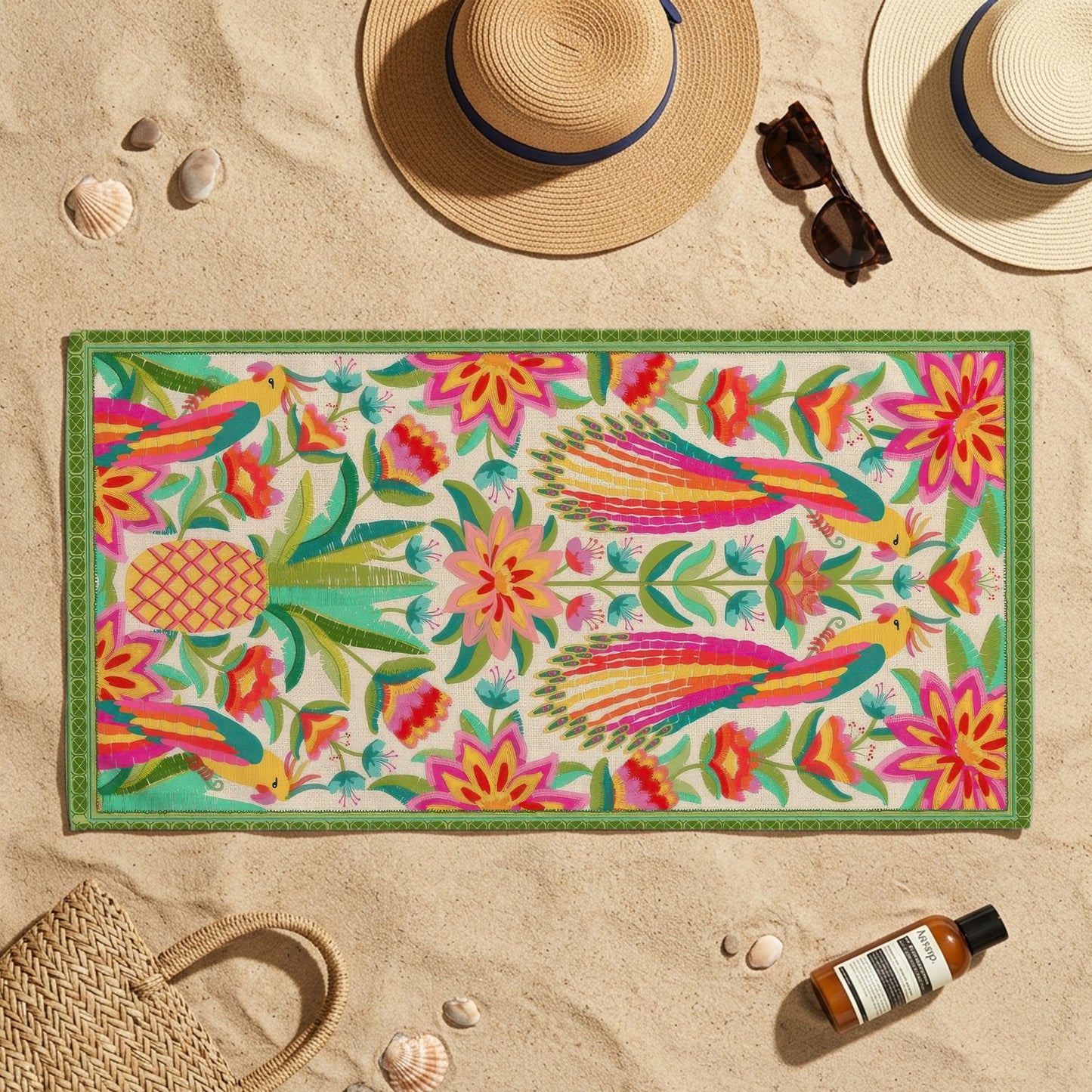 Tropical Fruit Garden Printed Towel