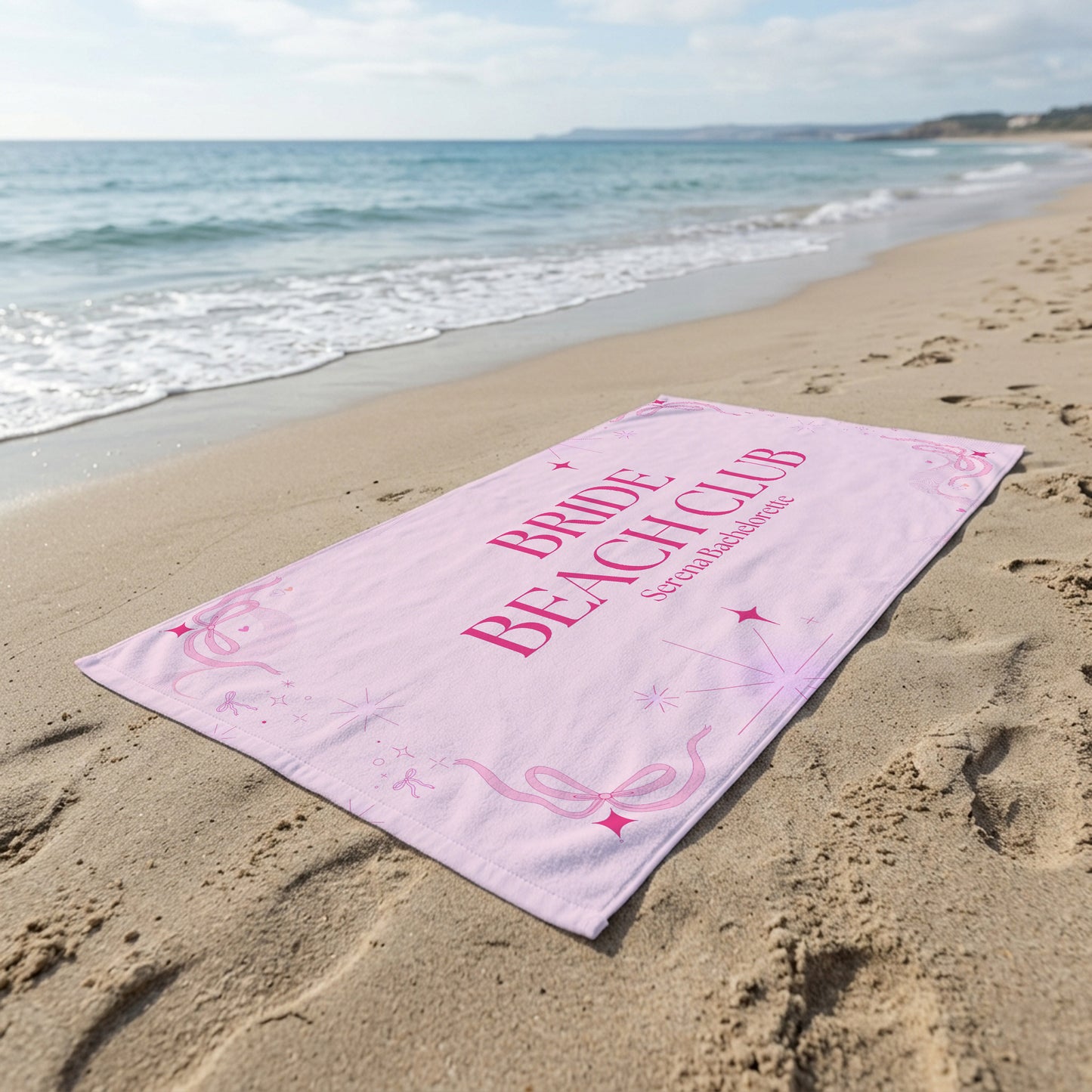 Bride Beach Club Bachelorette Printed Towel