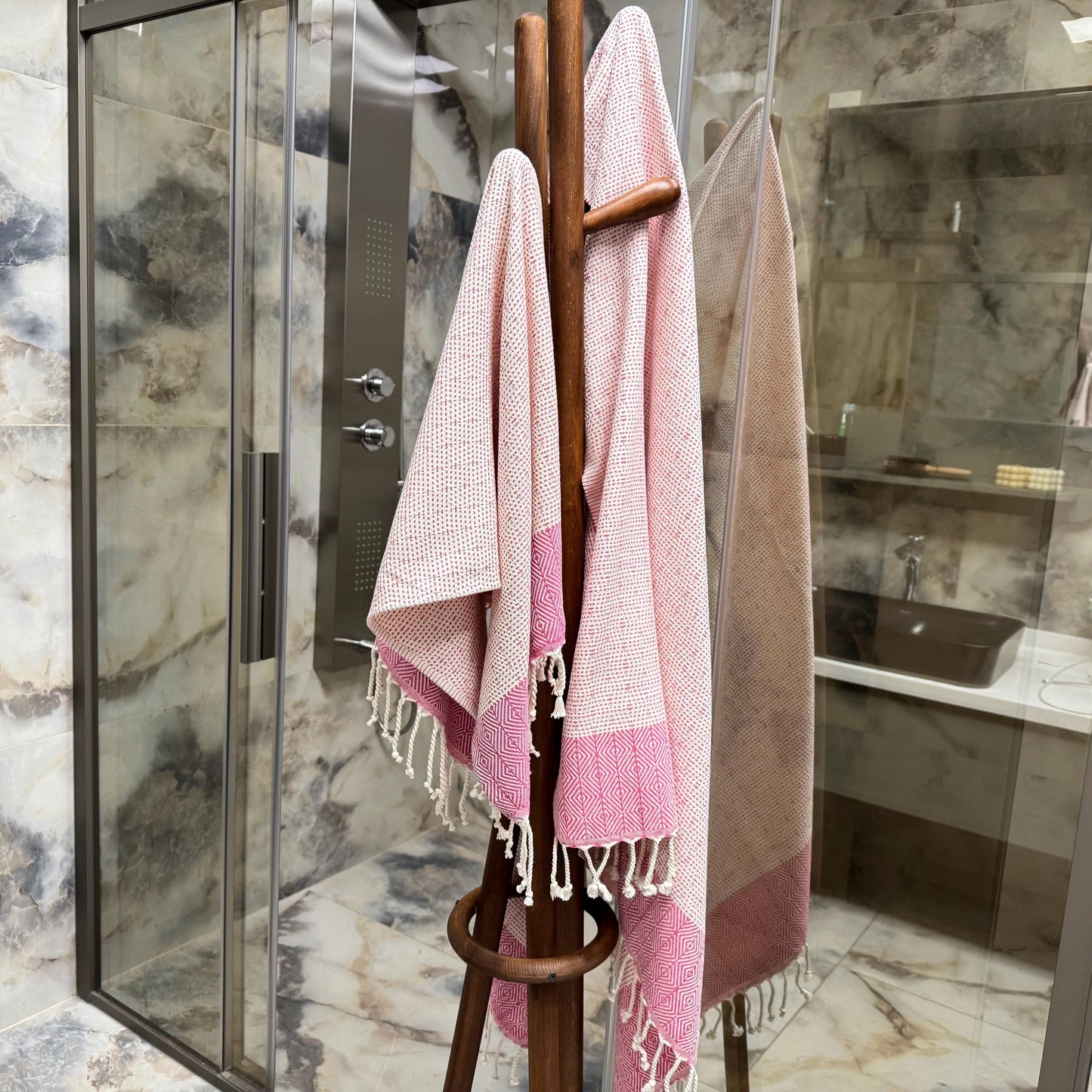 Personalized Turkish Peshtemal Towel: Handwoven Cotton Beach Towel Gift