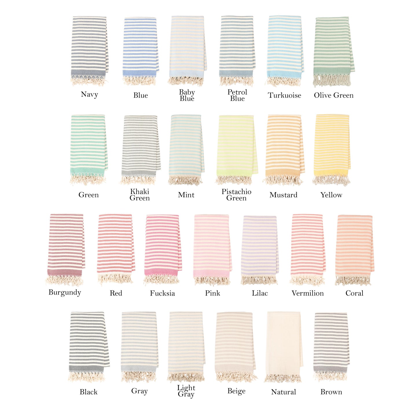 Personalized Turkish Cotton Beach Towel: Handwoven Peshtemal, Custom Embroidery
