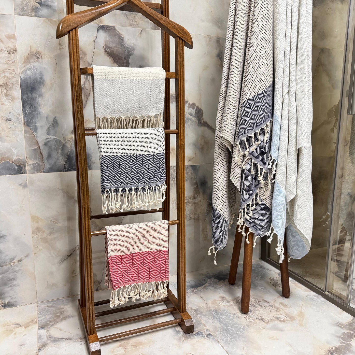 Personalized Turkish Cotton Towel, Custom Embroidery Gift