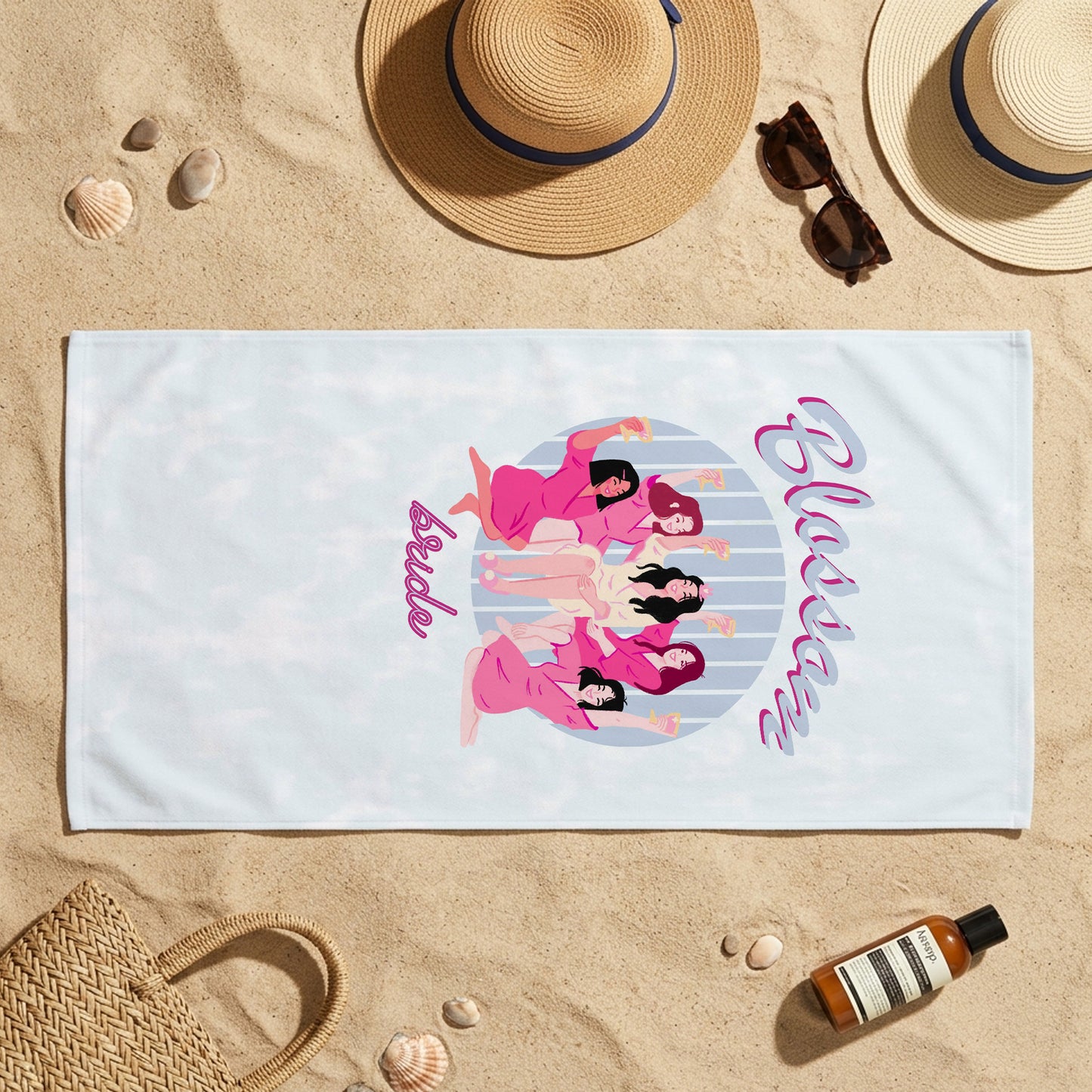 Bachelorette Girls Club Printed Towel
