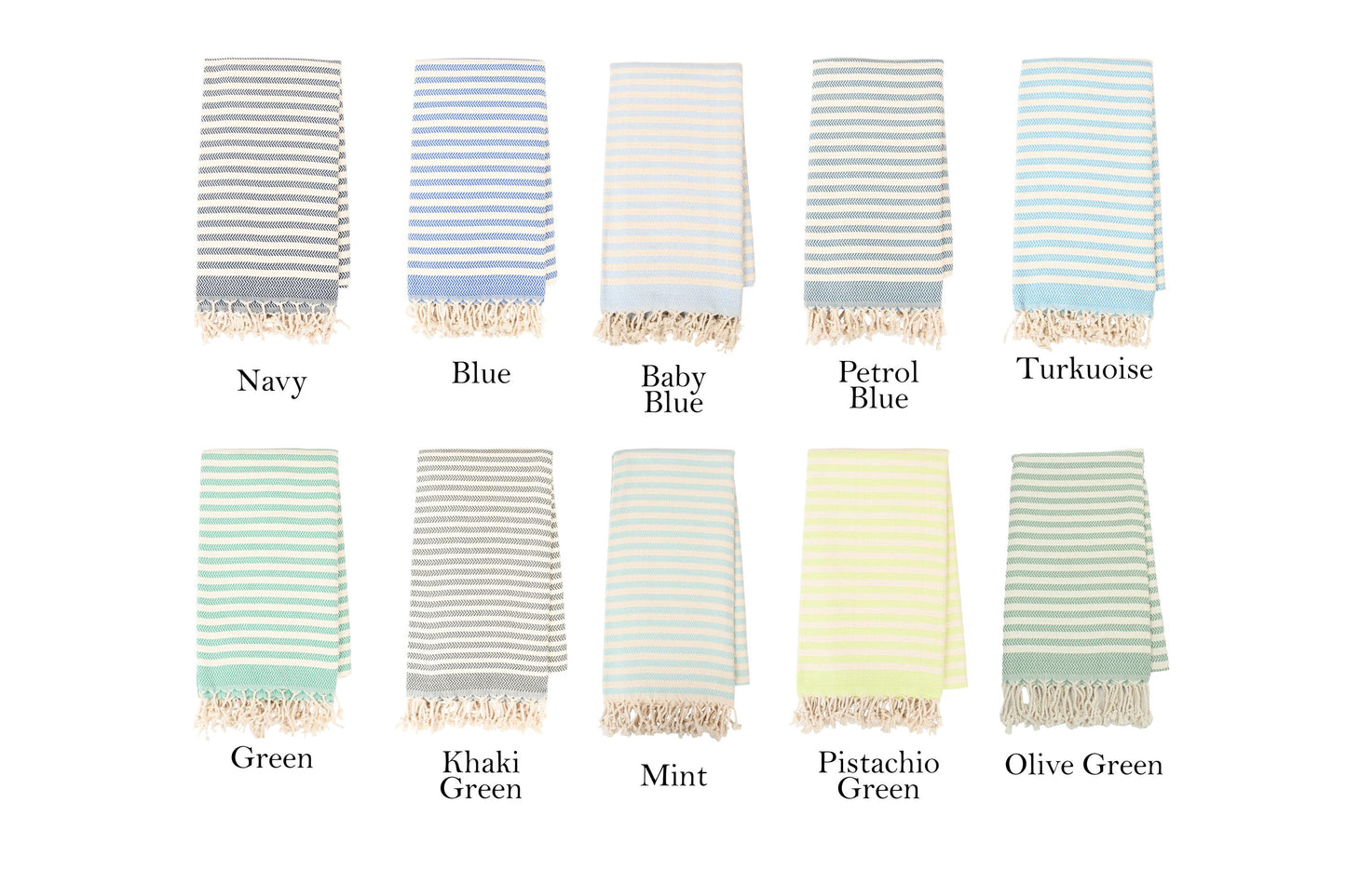 Personalized Turkish Cotton Beach Towel: Handwoven Peshtemal, Custom Embroidery