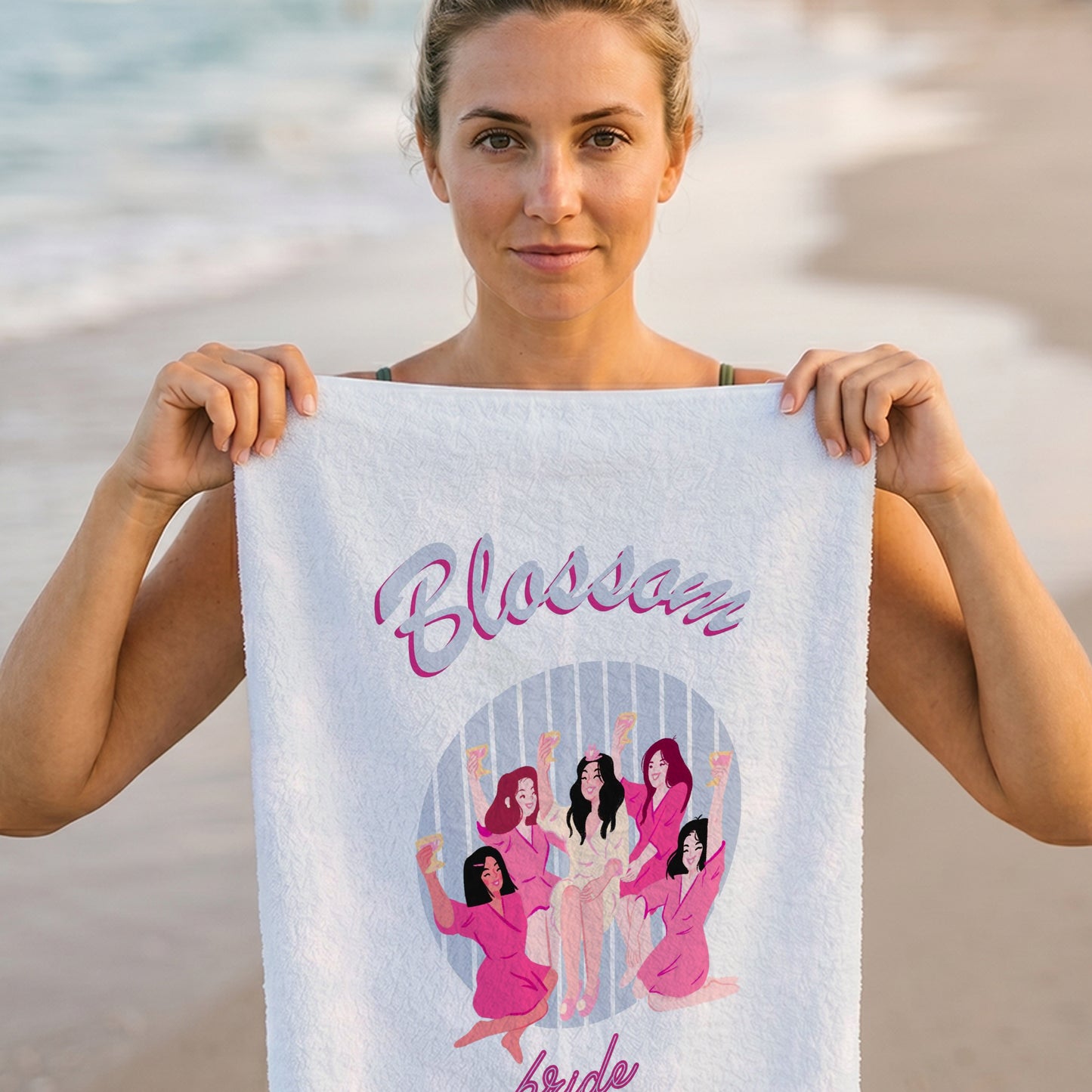 Bachelorette Girls Club Printed Towel
