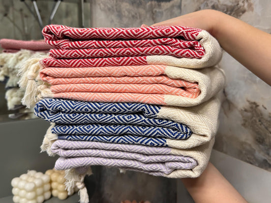Personalized Turkish Cotton Towel: Custom Embroidered Beach or Bath Gift