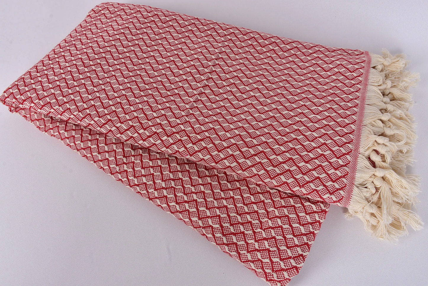 Winter Blanket Turkish Cotton Herringbone Bedspread, 91x95 Inches