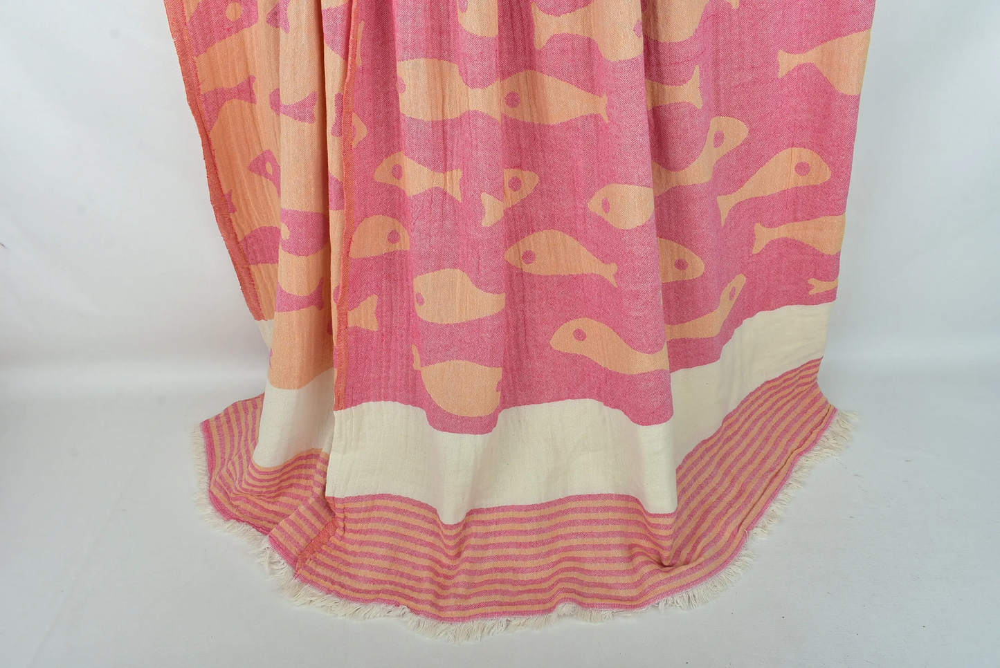 Couch Throw Animal Print Blanket Yellow-Red Beige 77x91 Inches