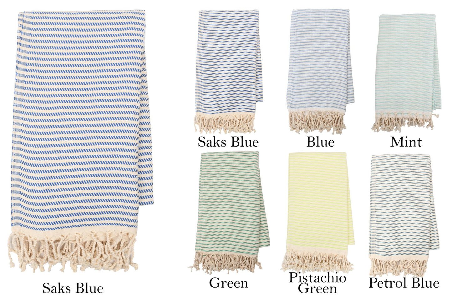 Personalized Turkish Beach Towel, Handwoven Cotton Peshtemal, Wedding Gift