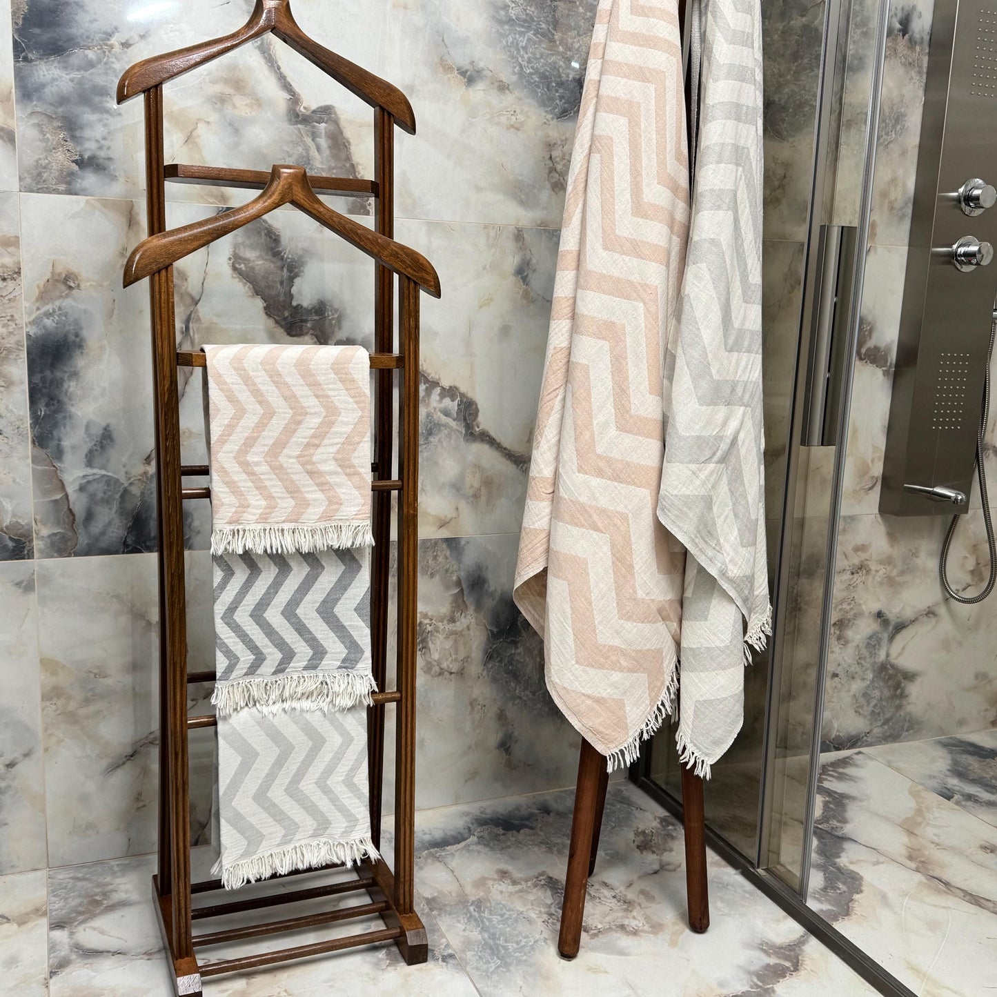 Handwoven Turkish Peshtemal Towel – 100% Cotton, Personalized Gift