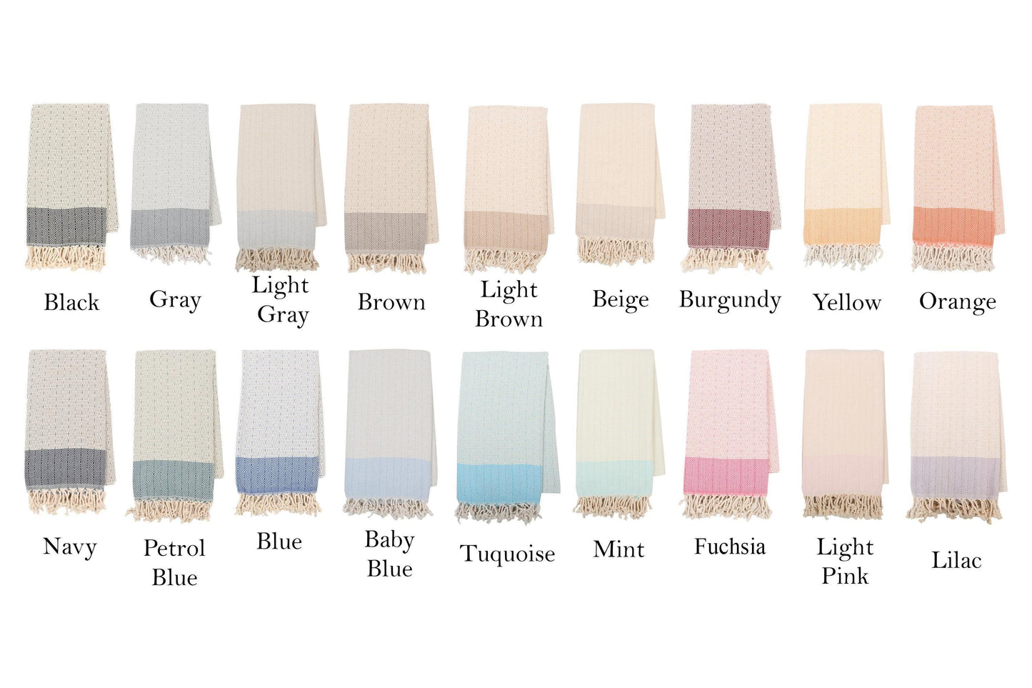 Handwoven Turkish Beach Towel: Personalized Cotton Peshtemal, Bride Gift