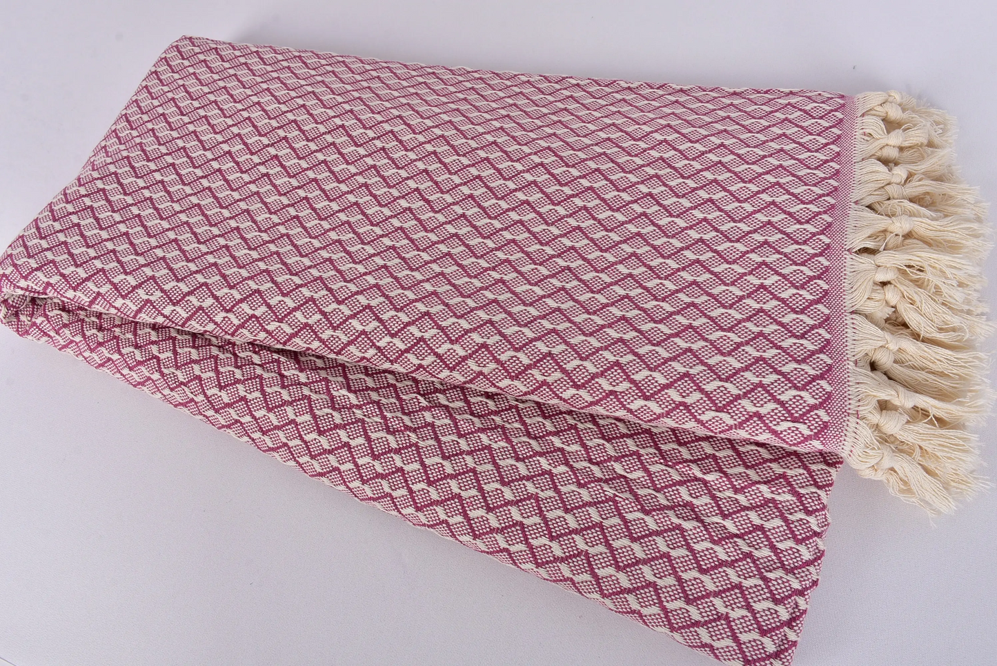 Winter Blanket Turkish Cotton Herringbone Bedspread, 91x95 Inches