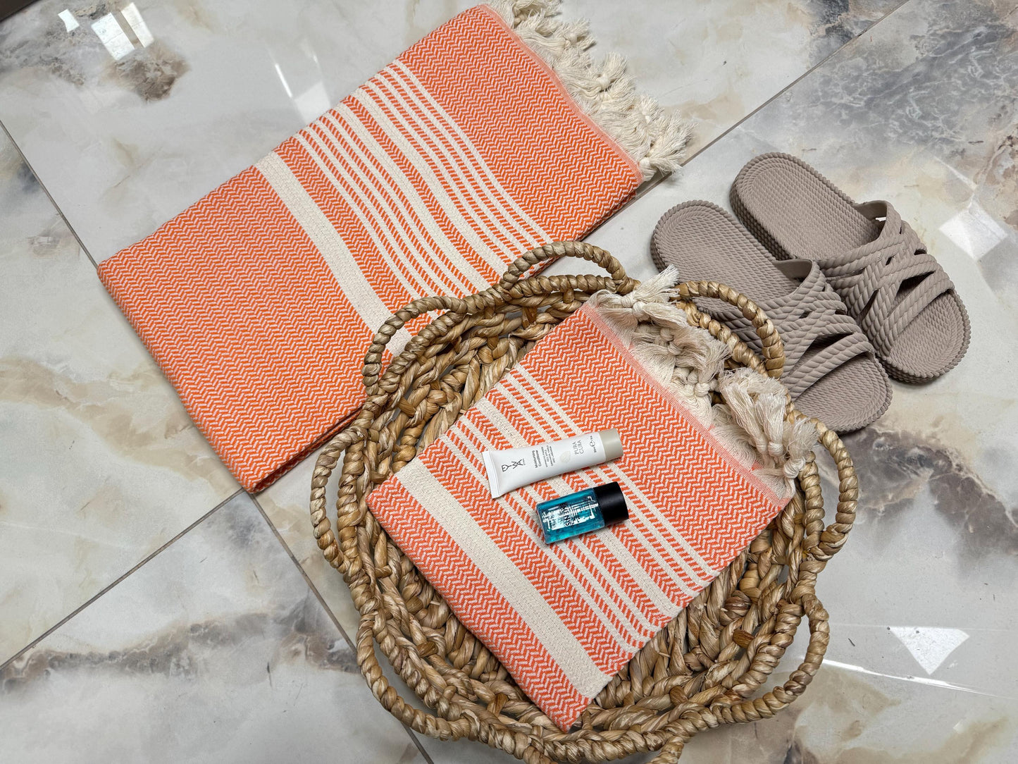 Handwoven Turkish Peshtemal Towel: Personalized Cotton Beach Towel
