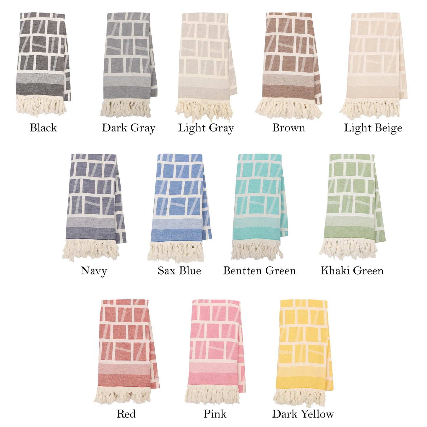 Personalized Turkish Cotton Beach Towel: Custom Embroidery Gift