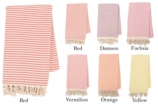 Personalized Turkish Cotton Beach Towel: Embroidered Monogram Gift