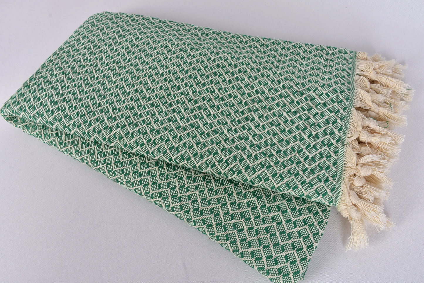 Winter Blanket Turkish Cotton Herringbone Bedspread, 91x95 Inches