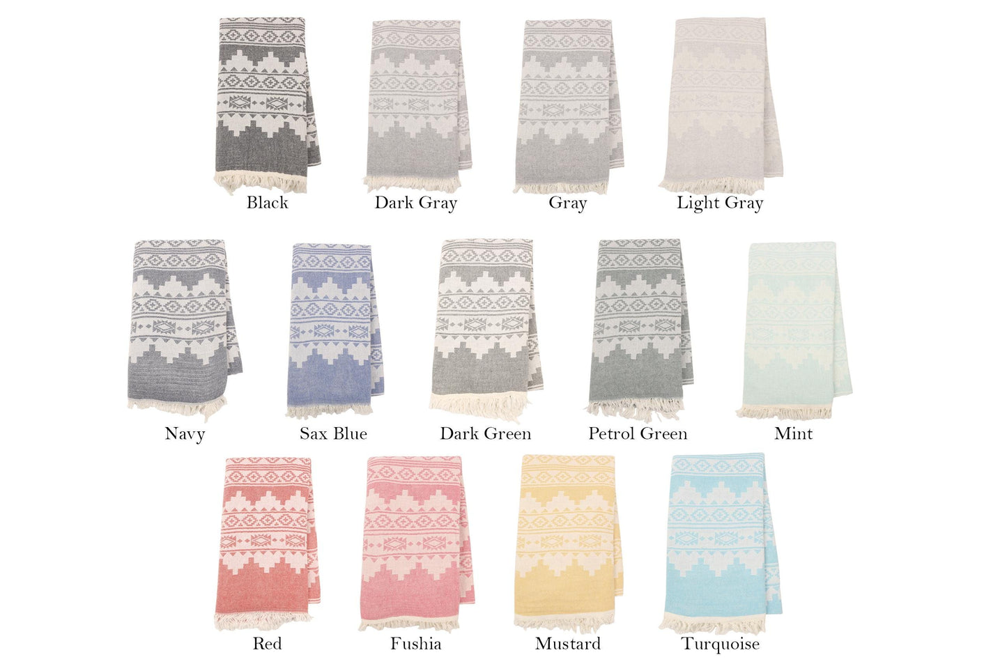 Personalized Turkish Beach Towel, Bridesmaid Bachelorette Gift, Custom Embroidery
