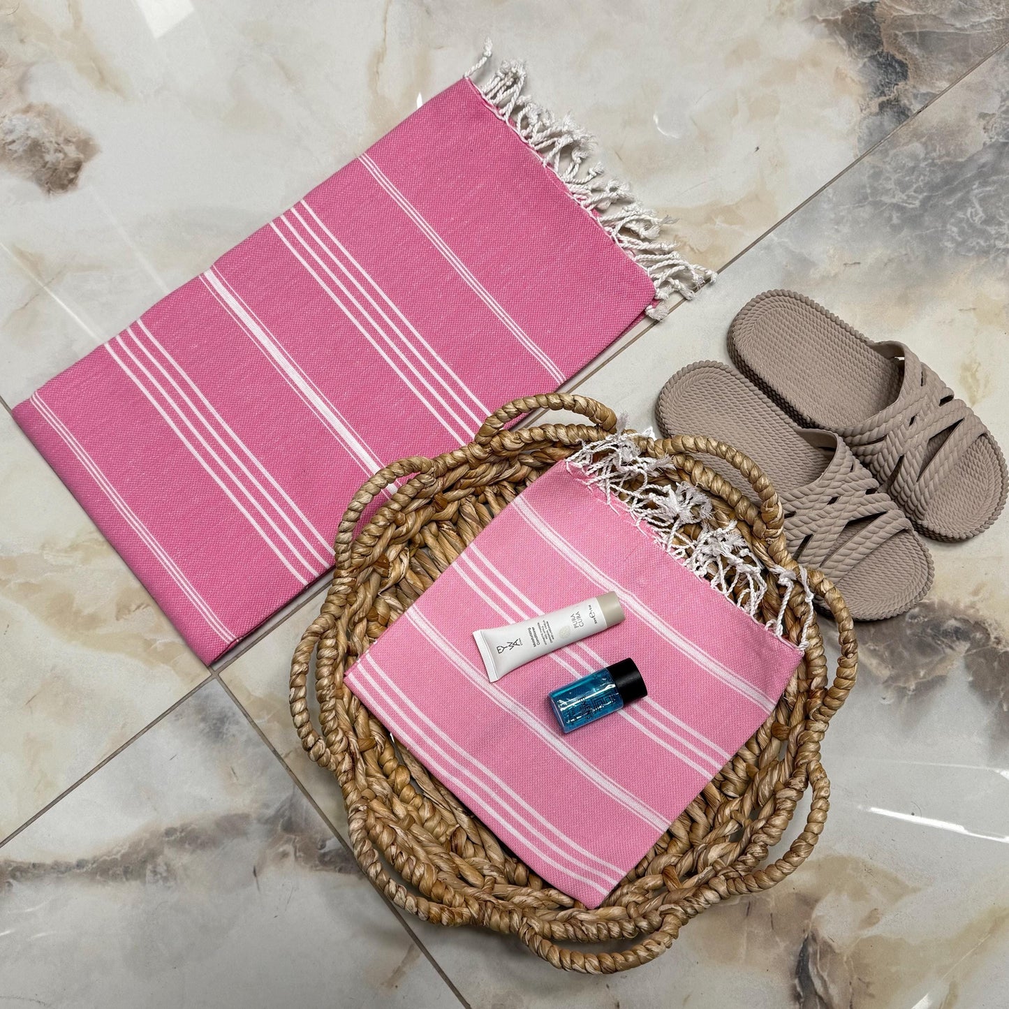 Personalized Turkish Cotton Towel: Custom Embroidered Peshtemal Gift