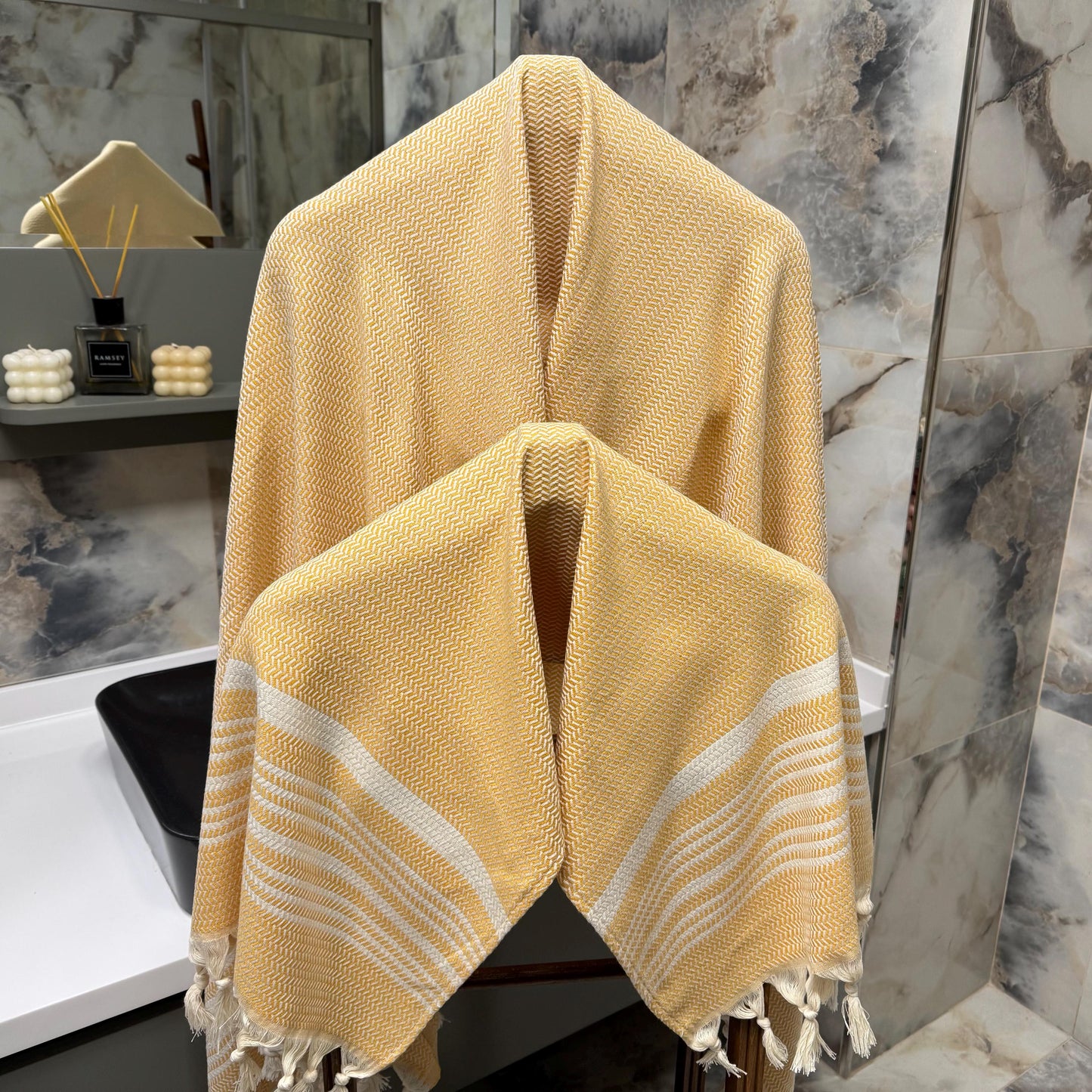 Handwoven Turkish Peshtemal Towel: Personalized Cotton Beach Towel