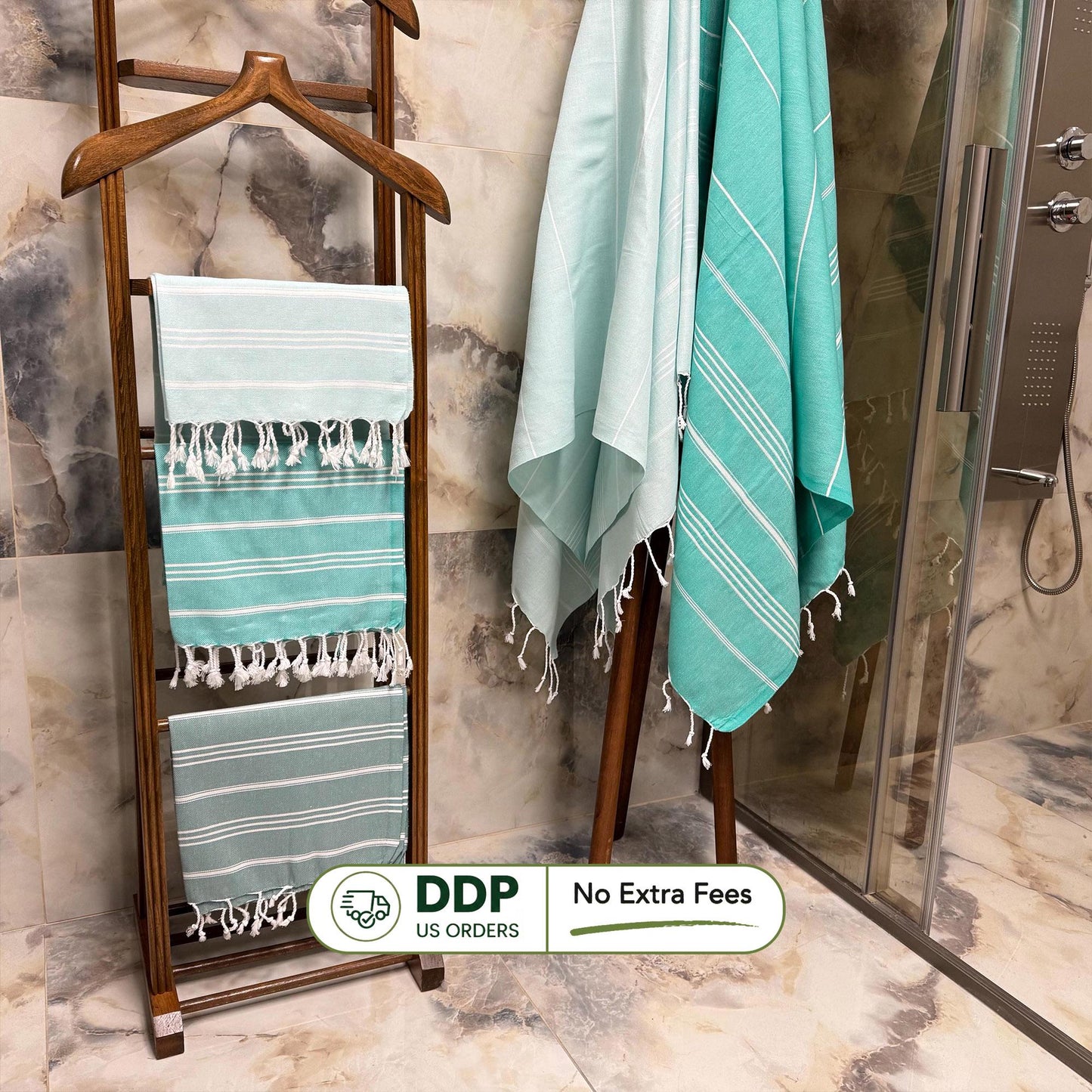 Handwoven Turkish Peshtemal Towel: Personalized Cotton Beach Towel