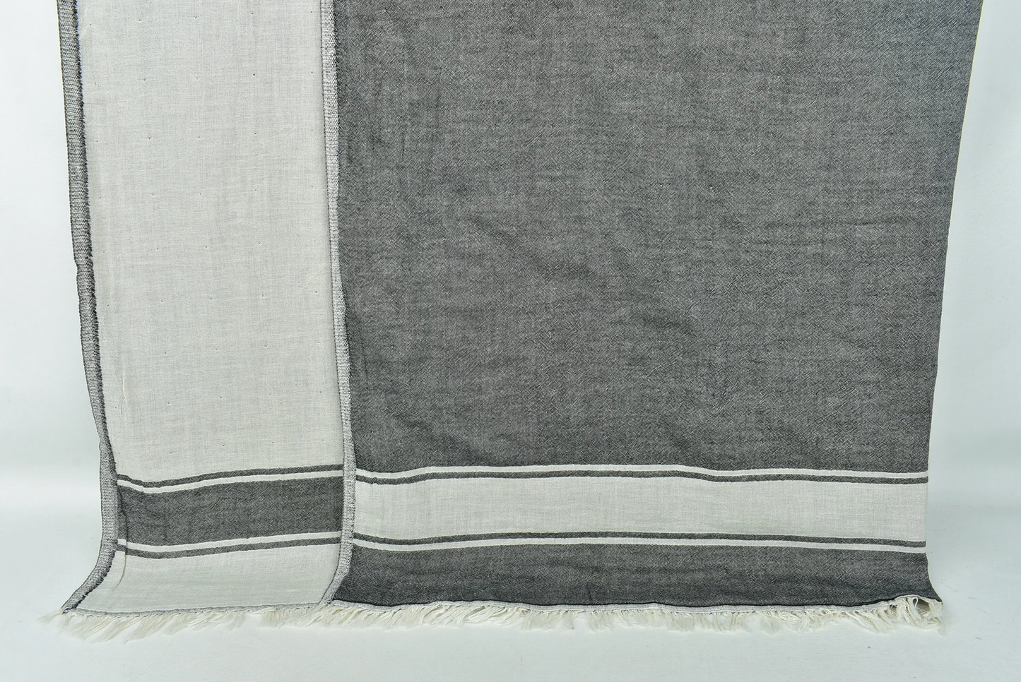 Bedcover Home Decor Black Striped Throw Blanket, 60x71 Inches