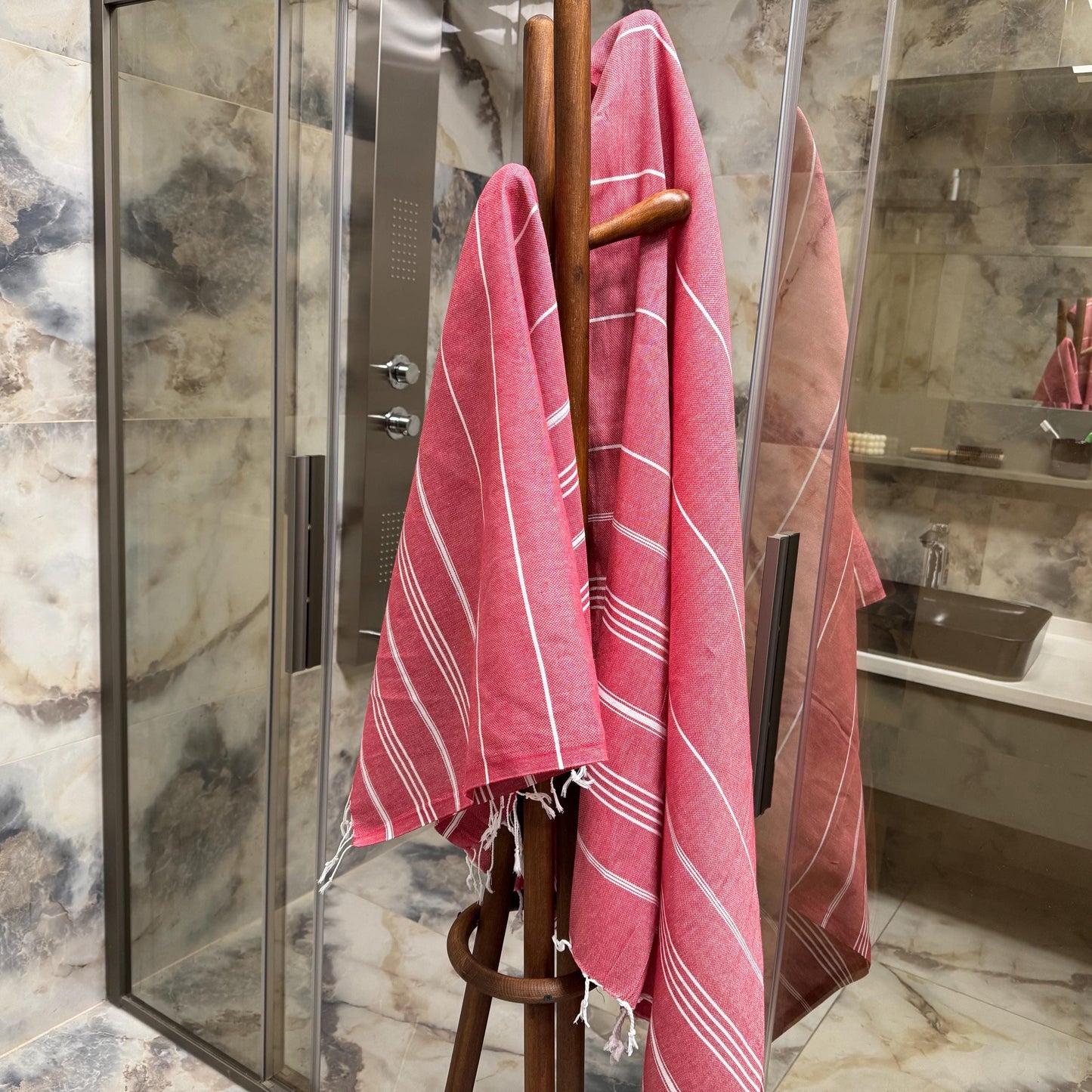 Custom Embroidered Turkish Beach Towel: 100% Cotton Peshtemal