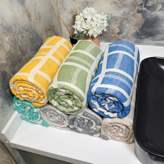 Personalized Turkish Cotton Towel: Custom Embroidered Bath & Beach Gift