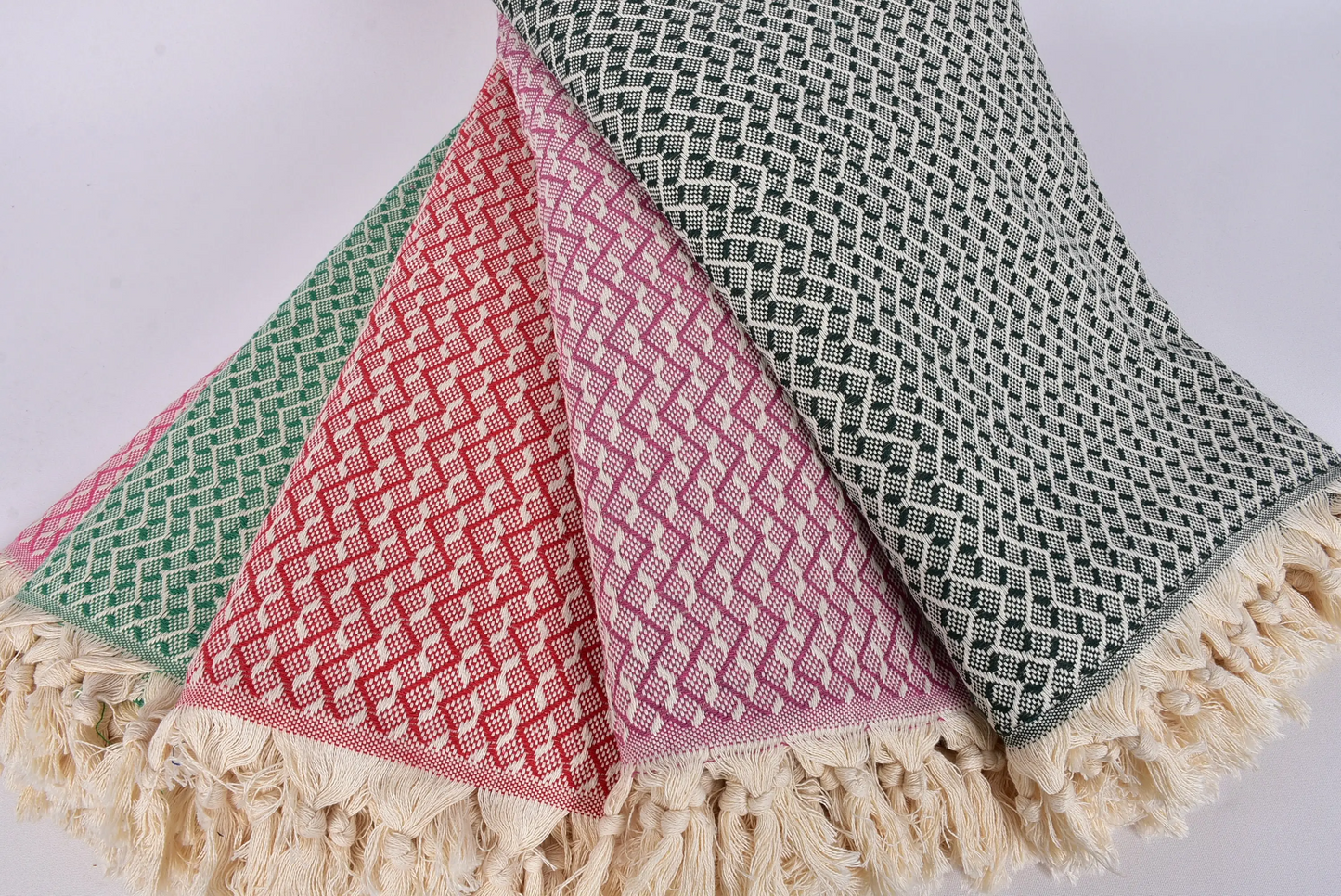 Winter Blanket Turkish Cotton Herringbone Bedspread, 91x95 Inches
