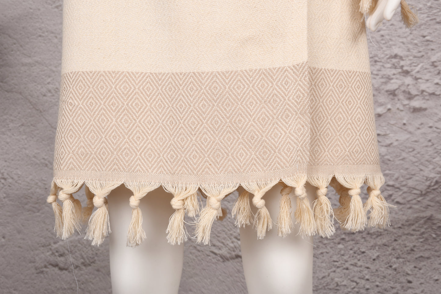 Natural Beige Hooded Turkish Towel Robe for Women
