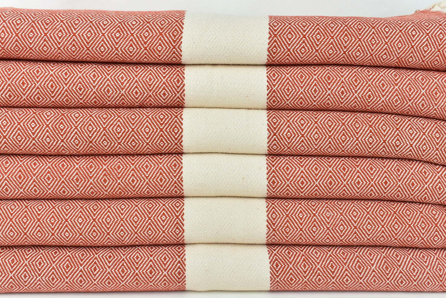 Picnic Blanket Dark Brick Diamond Throw, 79x91 Inches