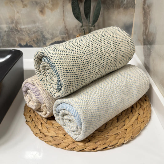 Personalized Turkish Cotton Towel, Custom Embroidery Gift