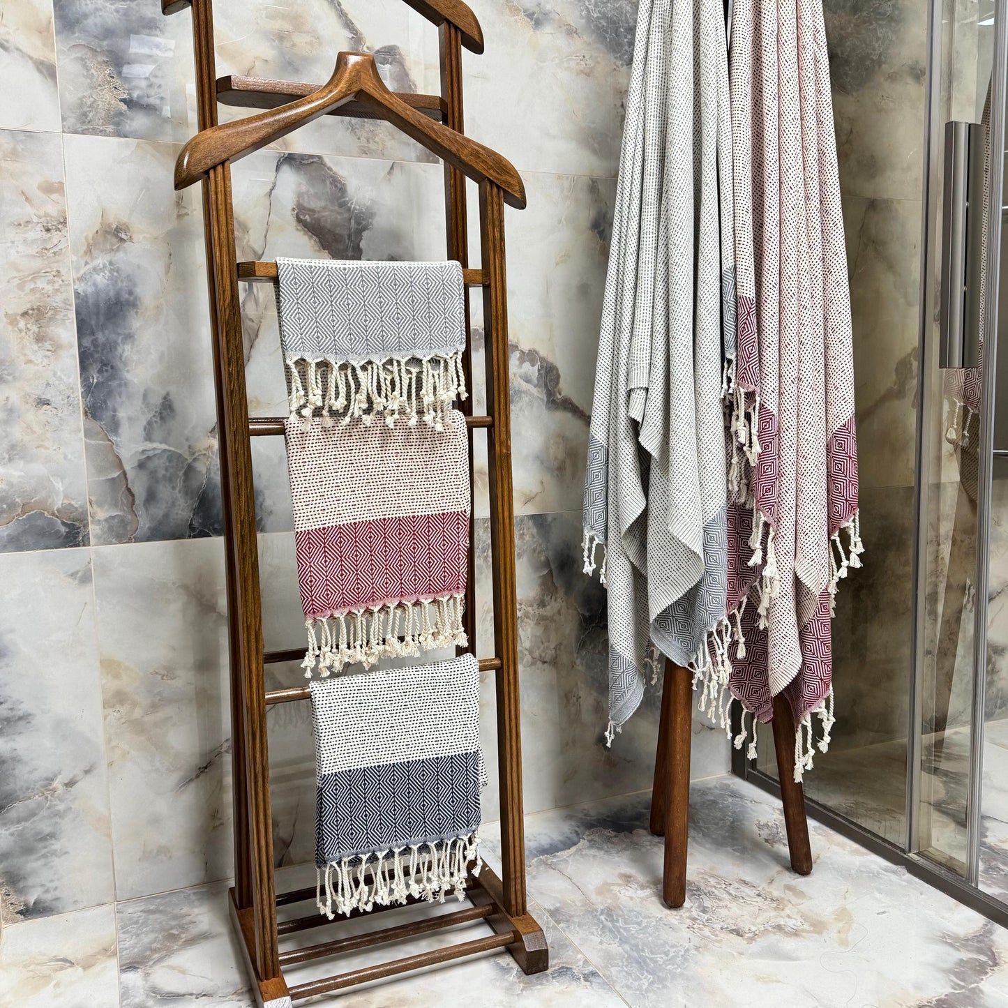 Personalized Turkish Peshtemal Towel: Handwoven Cotton Beach Towel Gift