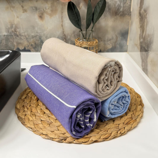 Personalized Turkish Cotton Towel: Custom Embroidered Peshtemal Gift