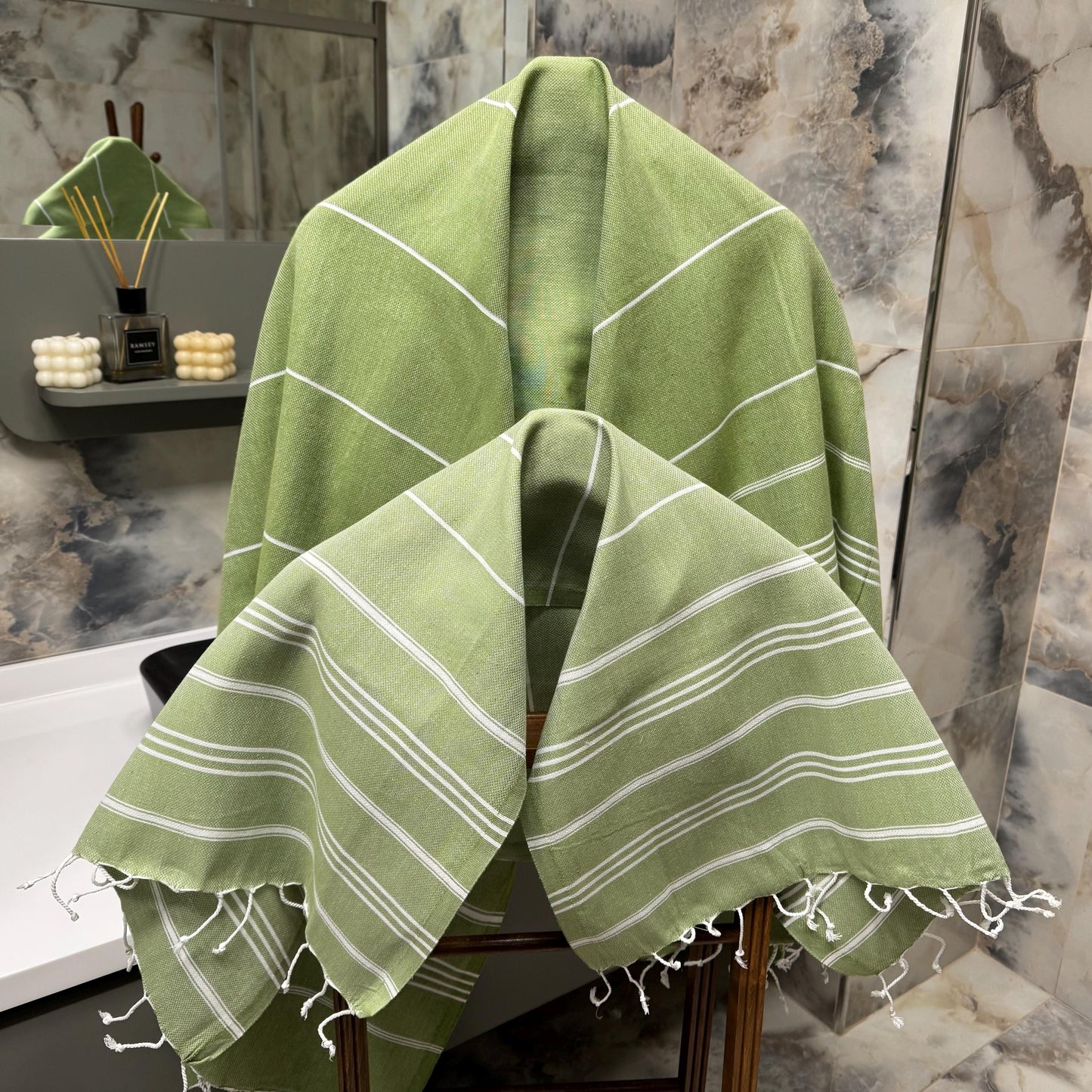 Handwoven Turkish Peshtemal Towel: Personalized Cotton Beach Towel