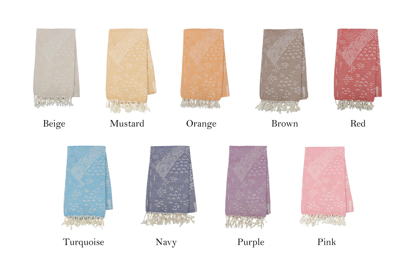 Personalized Turkish Beach Towel: Custom Embroidered Cotton Peshtemal