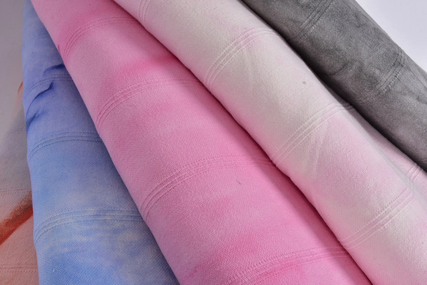 Winter Blanket Throw Turkish Cotton Striped Beige, 79x95 Inches
