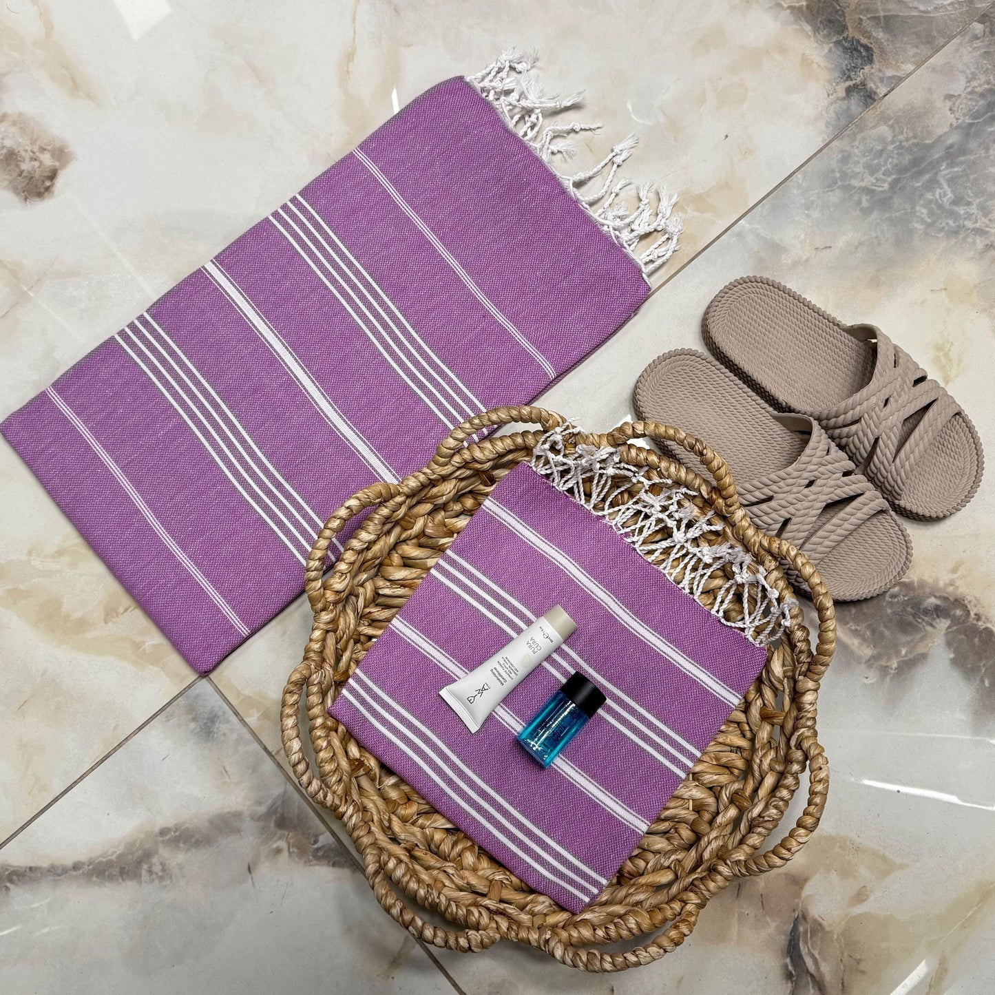 Handwoven Turkish Peshtemal Towel: Personalized Cotton Beach Towel