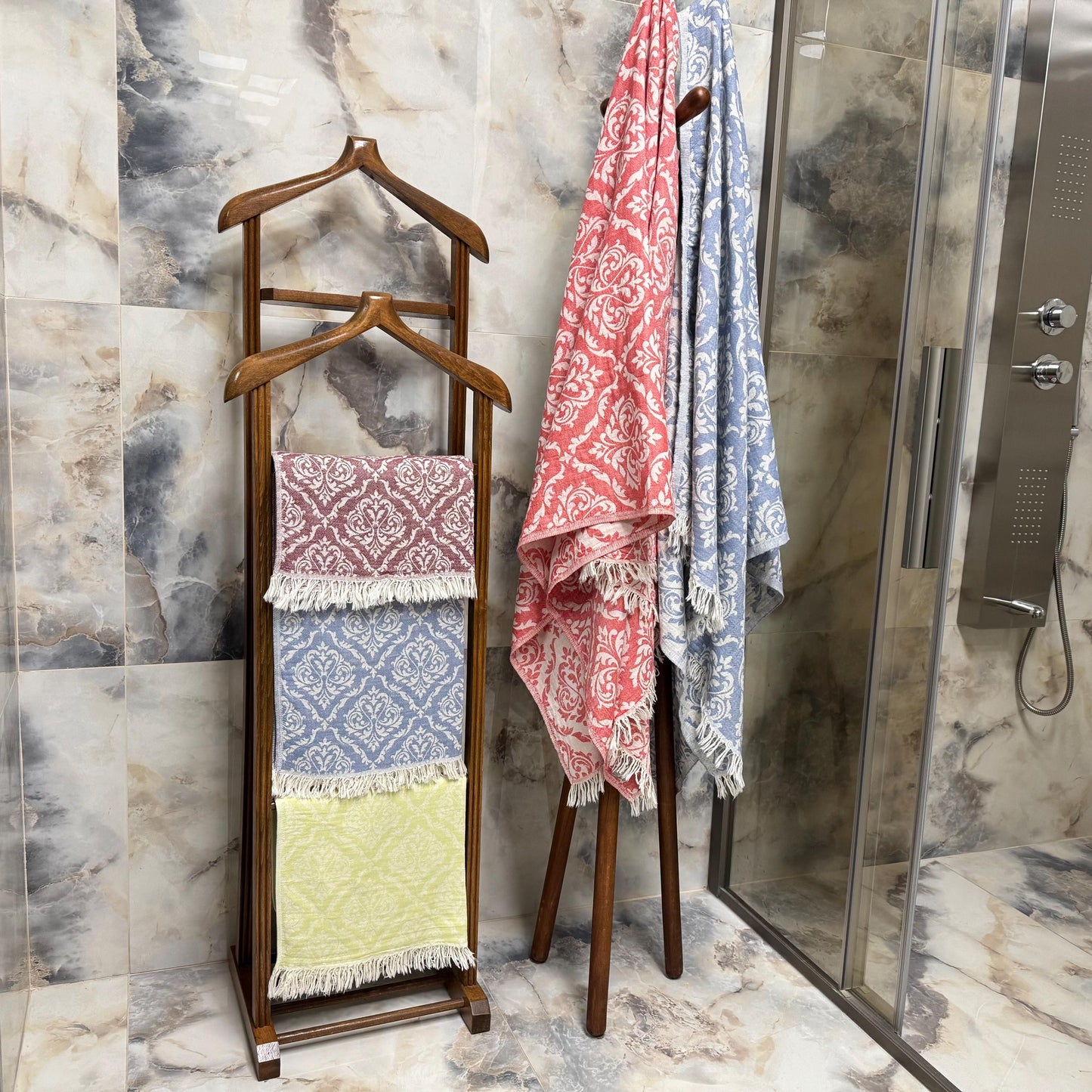 Personalized Turkish Cotton Peshtemal Towel: Custom Embroidered Beach, Bath, Spa